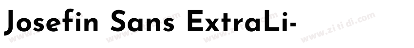 Josefin Sans ExtraLi字体转换